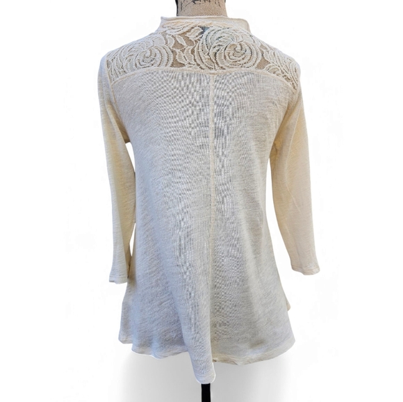 Cynthia Rowley Elegant Cream Lace Women's Top, Size M. - Picture 4 of 7